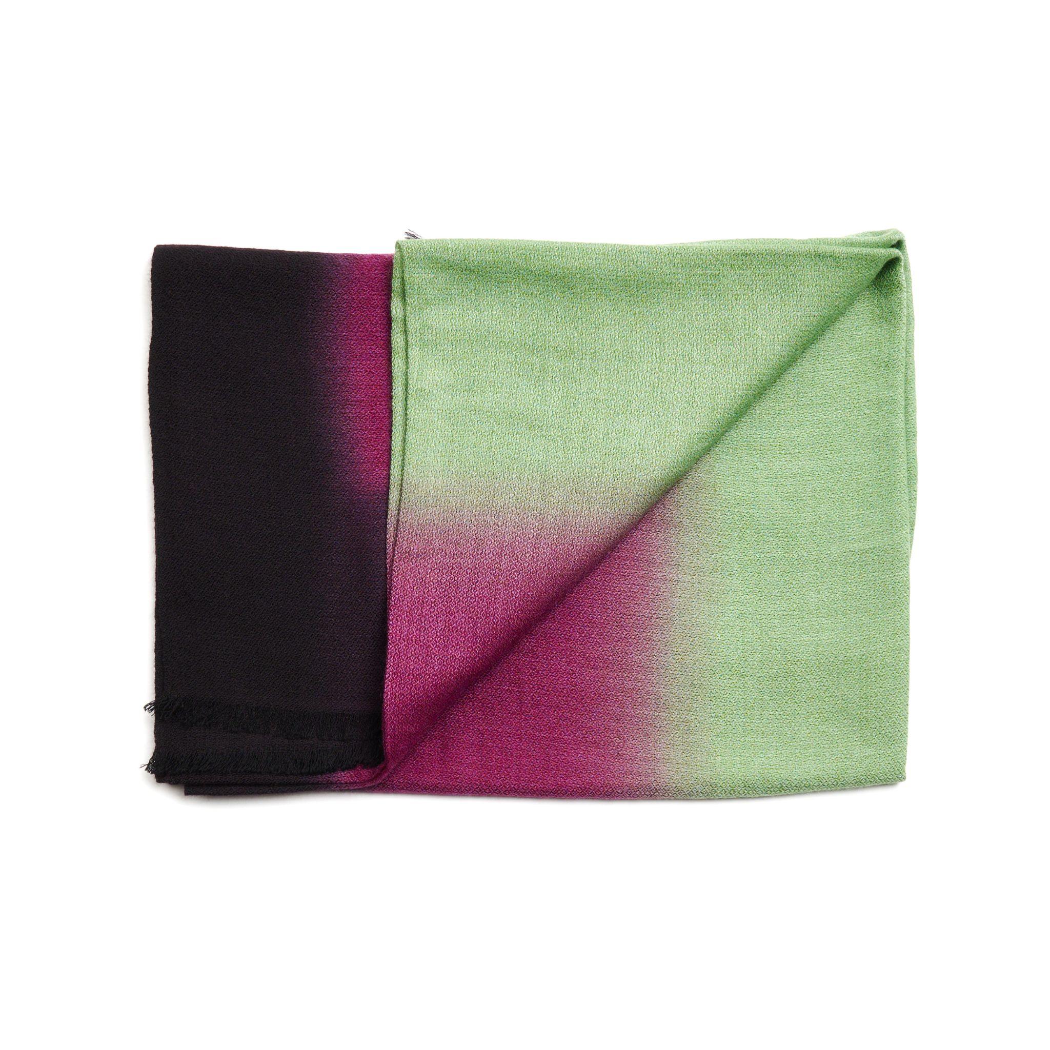 Bufanda Iris Courtyard Cashmere Merino Modern Artisanal Handwoven en venta 13
