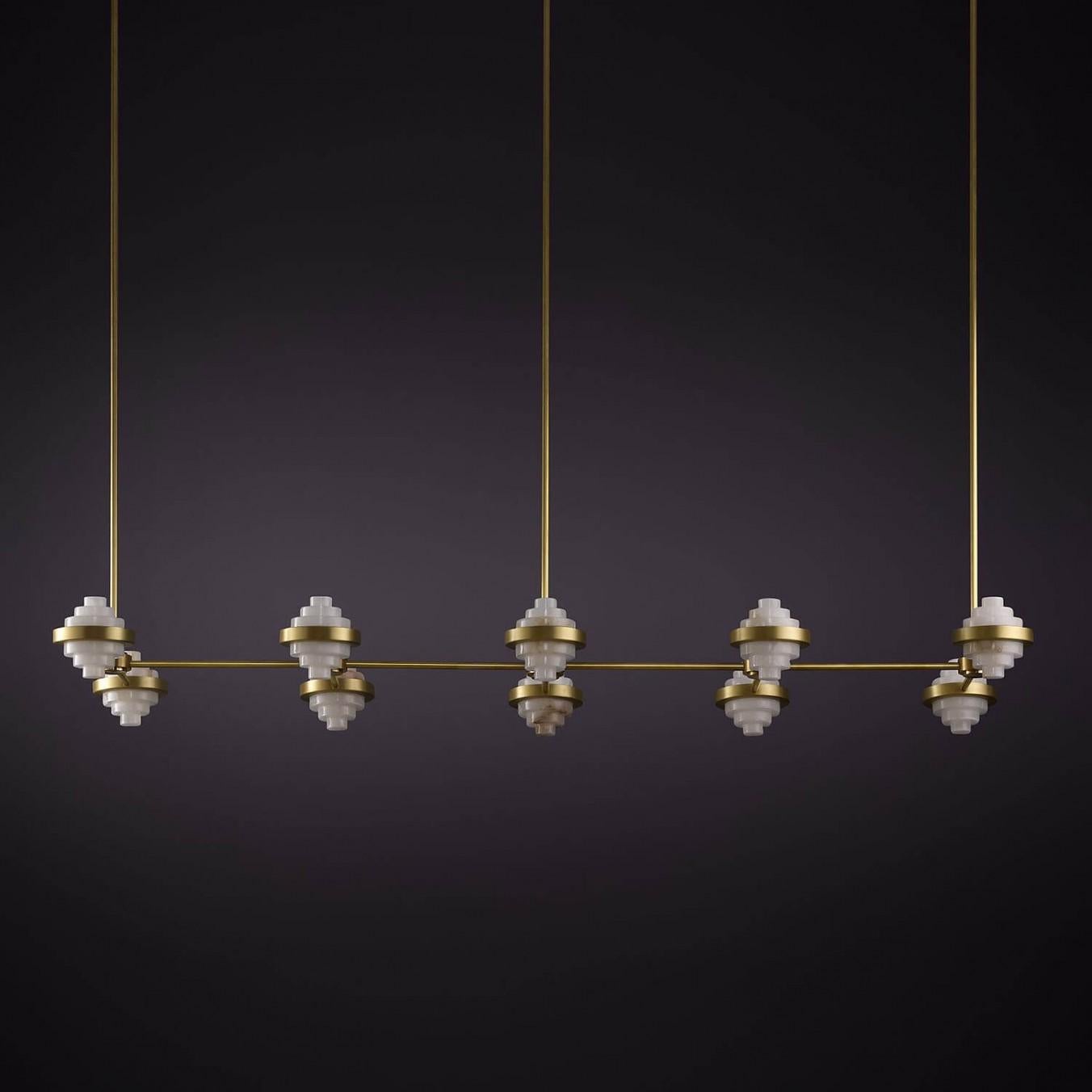 Iris Deca Linear Array Pendant Light by Christopher Boots In New Condition For Sale In Geneve, CH
