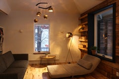 Iris Floor Lamp: Brass Adjustable Shade Focused or Soft Light Reflections