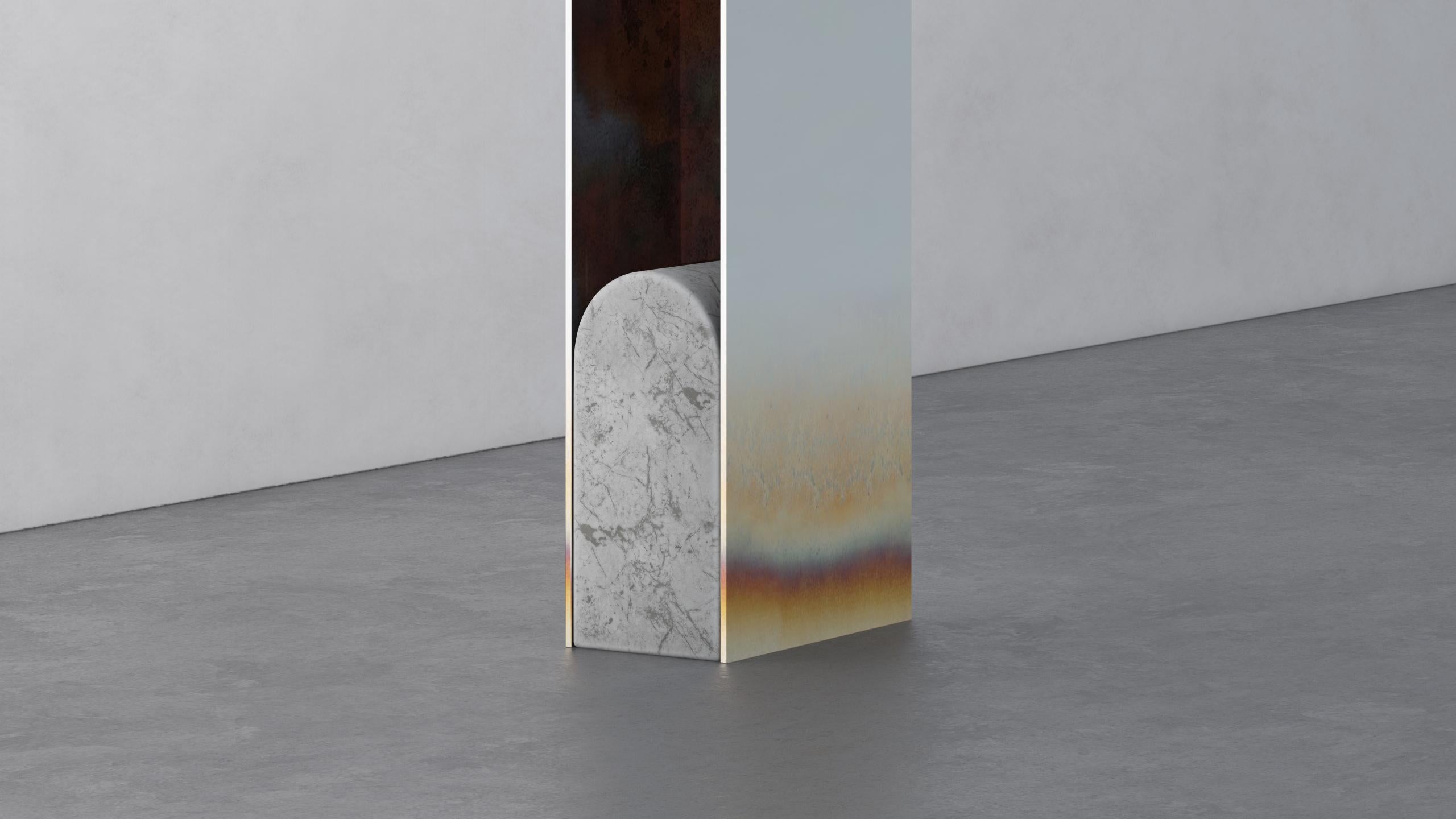 Modern Iris Floor Mirror by Arthur Vallin
