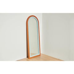 Iris Floor Mirror in Blue and Copper