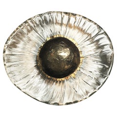 Iris Flush Mount 13.5", Hand Blown Glass -Made to Order