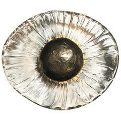 Iris Flush Mount 9.5", vetro soffiato a mano - Realizzato su ordinazione