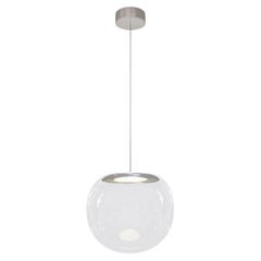  Iris Globe Pendant Lamp 25 cm Clear Steel, Sebastian Scherer NEO/CRAFT