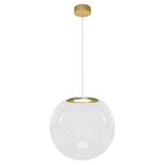  Iris Globe Pendant Lamp 35 cm Clear Steel, Sebastian Scherer NEO/CRAFT