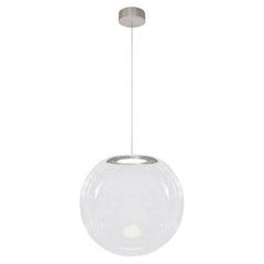  Iris Globe Pendant Lamp 35 cm Clear Steel, Sebastian Scherer NEO/CRAFT