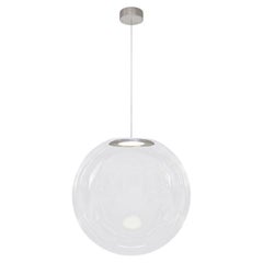  Iris Globe Pendant Lamp 45 cm Clear Steel, Sebastian Scherer NEO/CRAFT