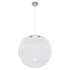  Lampe à suspension Iris Globe 50 cm en acier transparent, Sebastian Scherer NEO/CRAFT