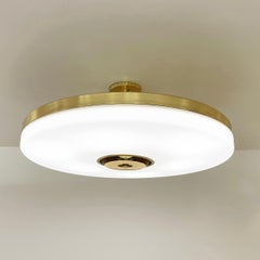 Iris Grande-Deckenleuchte von Gaspare Asaro – polierte Messingoberfläche