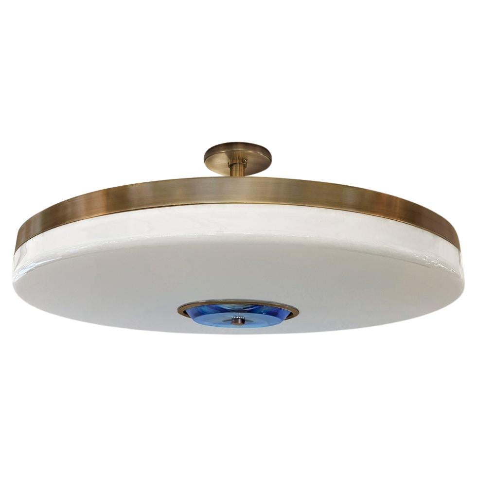 Iris Grande Ceiling Light by Gaspare Asaro-Bronze Finish For Sale