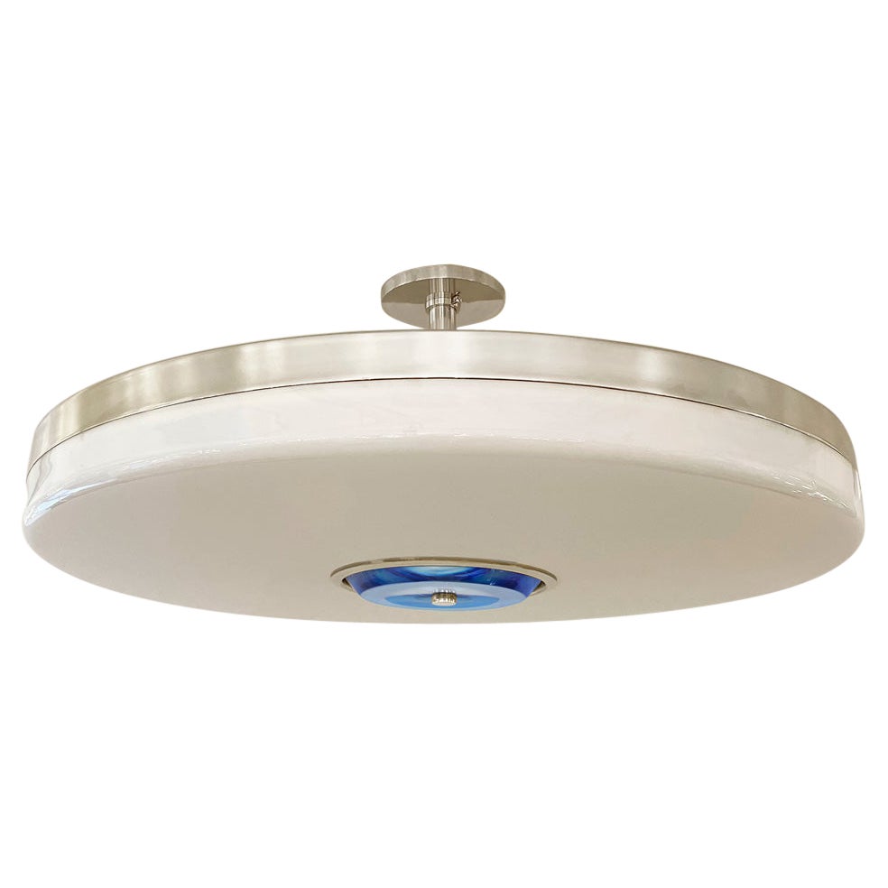 Iris Grande Ceiling Light by Gaspare Asaro-Polished Nickel Finish