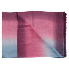 Sciarpa Iris Haze Cashmere Merino Moderna Artigianale Tessuta a Mano
