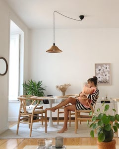 IRIS Elfenbein Samt Deluxe Fransen Dekoratives Kissen mit Fransen