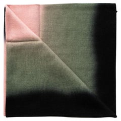 Iris Kiwi Kaschmir Merino Weiches Handgewebtes Modernes Kunsthandwerkliches Halstuch