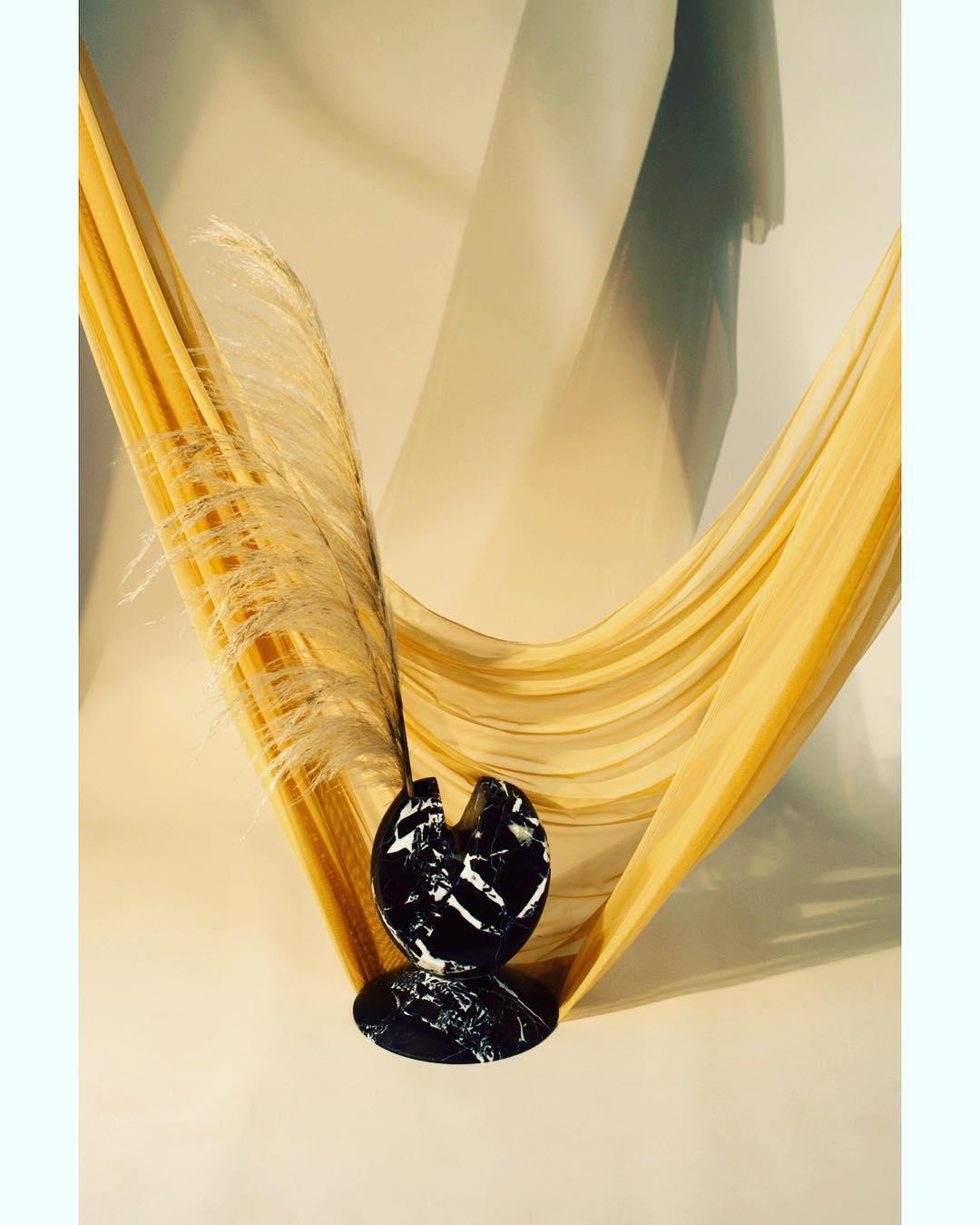 Iris, Marble Contemporary Vase, Valentina Cameranesi 2