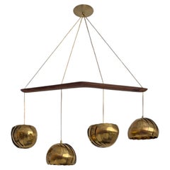 Iris Melody: Modern Brass Chandelier Light  Kinetic Ceiling Lamp