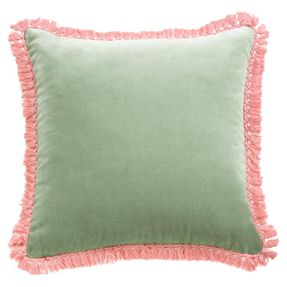 Cuscino decorativo con frange IRIS Mint Velvet Deluxe