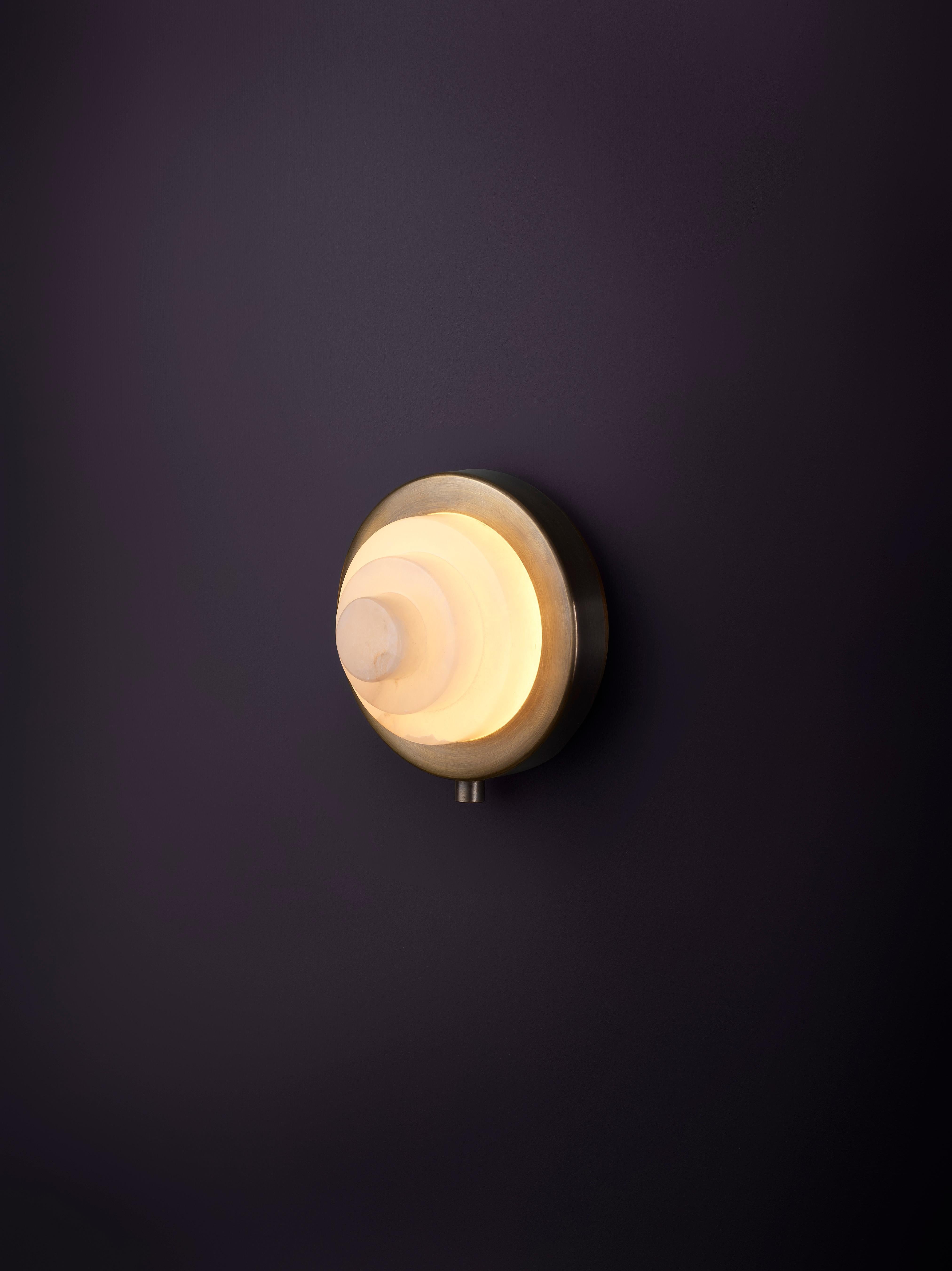 Post-Modern Iris Mono Sconce by Christopher Boots For Sale