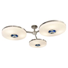 Iris N. 3 Ceiling Light by Gaspare Asaro-Polished Nickel Finish