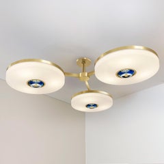 Iris N. 3 Ceiling Light by Gaspare Asaro-Satin Brass Finish