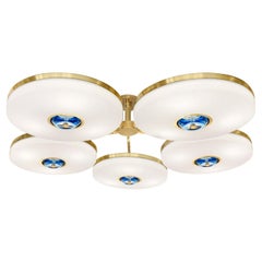 Iris N. 5 Ceiling Light by Gaspare Asaro-Polished Brass Finish