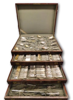 Iris & New Art by Durgin Sterling Silver Flatware Set Service Nouveau 167 Pieces