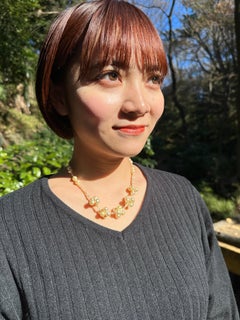 IRIS PARURE, 7.00mm-8.00mm×36 Akoya Pearl Necklace, Japan Pearl Fringe Necklace