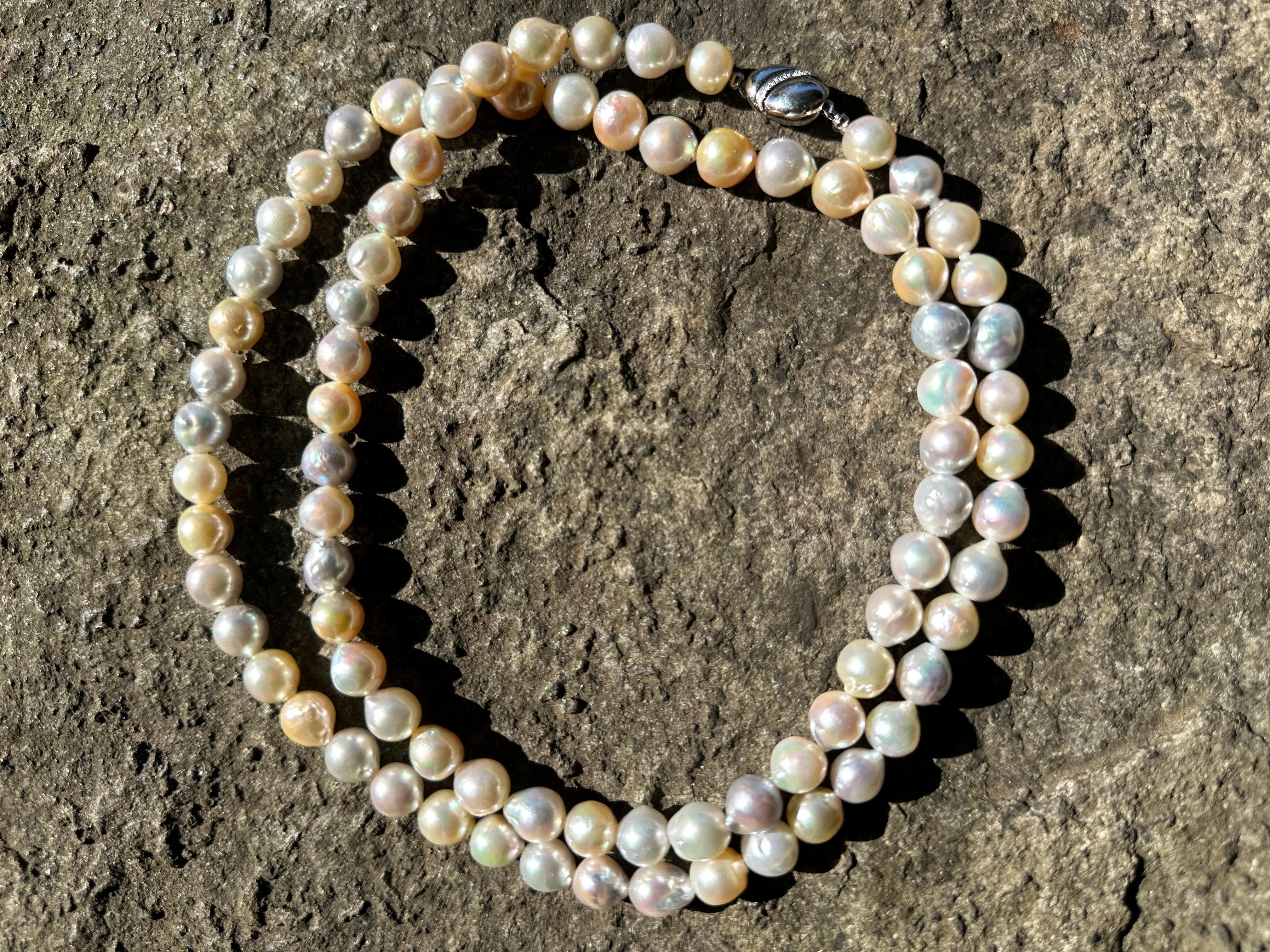 IRIS PARURE, Collier de perles d'Akoya 10.00mm×81, perles non colorées et non blanchies en vente