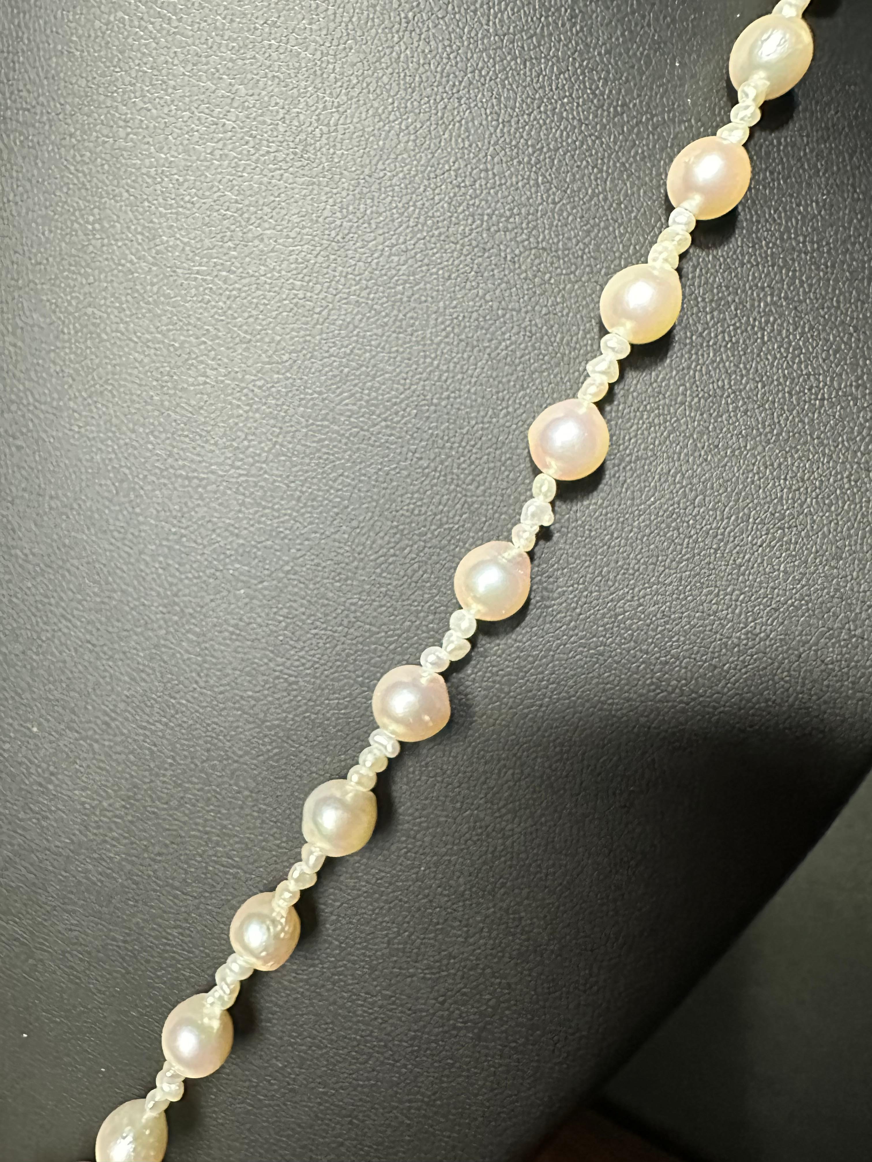 IRIS PARURE, Akoya Pearl 7.00-7.50mm Necklace, Non Colored & Non Bleached Pearl For Sale 3
