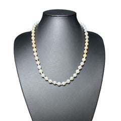 Used IRIS PARURE, Non Colored&Bleached Japan Pearl, 8.00-8.50mm Akoya Pearl Necklace