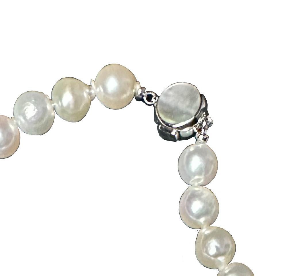 IRIS PARURE, Akoya Perle 9.00mm×134 Halskette, ungefärbte & ungebleichte Perle Damen im Angebot