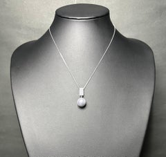 Used IRIS PARURE, Blue Huge Akoya (Registered) Pearl Necklace, 13.00mm Japanese Pearl