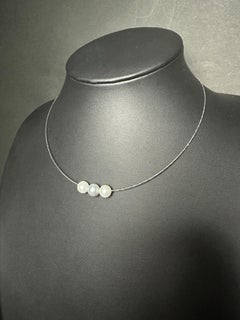 IRIS PARURE, Japanese Akoya Pearl-through Necklace,  Beni Akoya Pearl Necklace