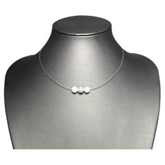 IRIS PARURE, japanische Akoya-Halskette mit Perlenüberzug,  Beni Akoya Perlenkette