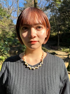 IRIS PARURE, Japanese Non Colored & Non Bleached BENI Akoya Pearl Necklace