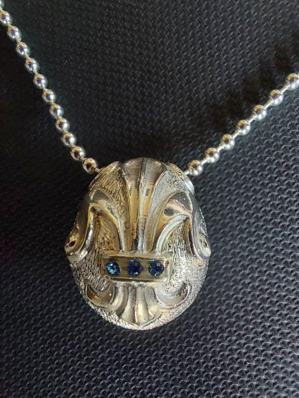 Ciondolo IRIS in stile Fabergé, Oro, Argento, Idea regalo, Fatto a mano, Italia In condizioni Nuovo in vendita a Firenze, IT