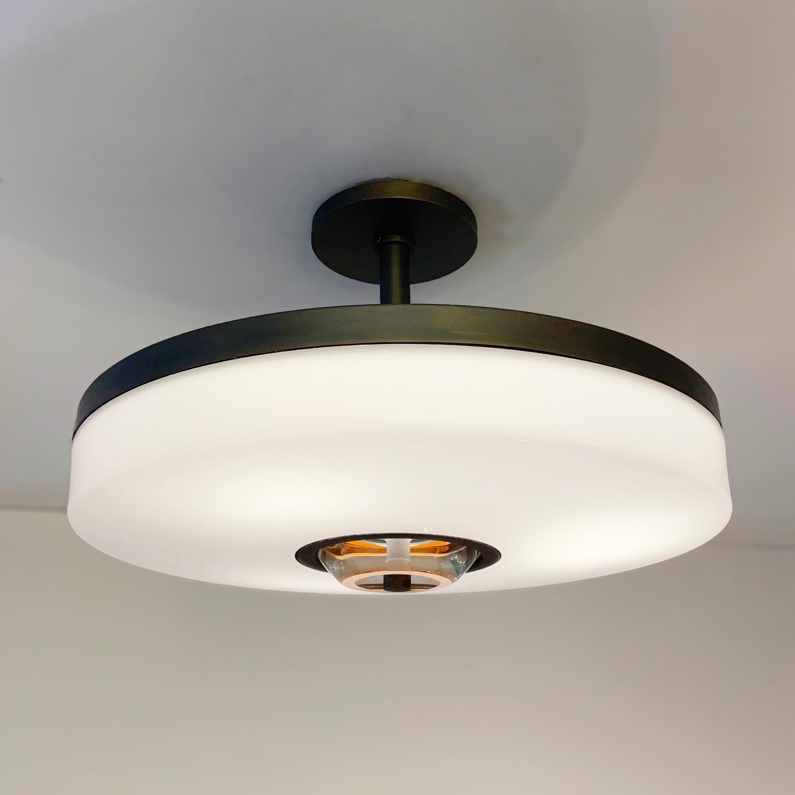 Brass Iris Piccolo Ceiling Light by Gaspare Asaro For Sale
