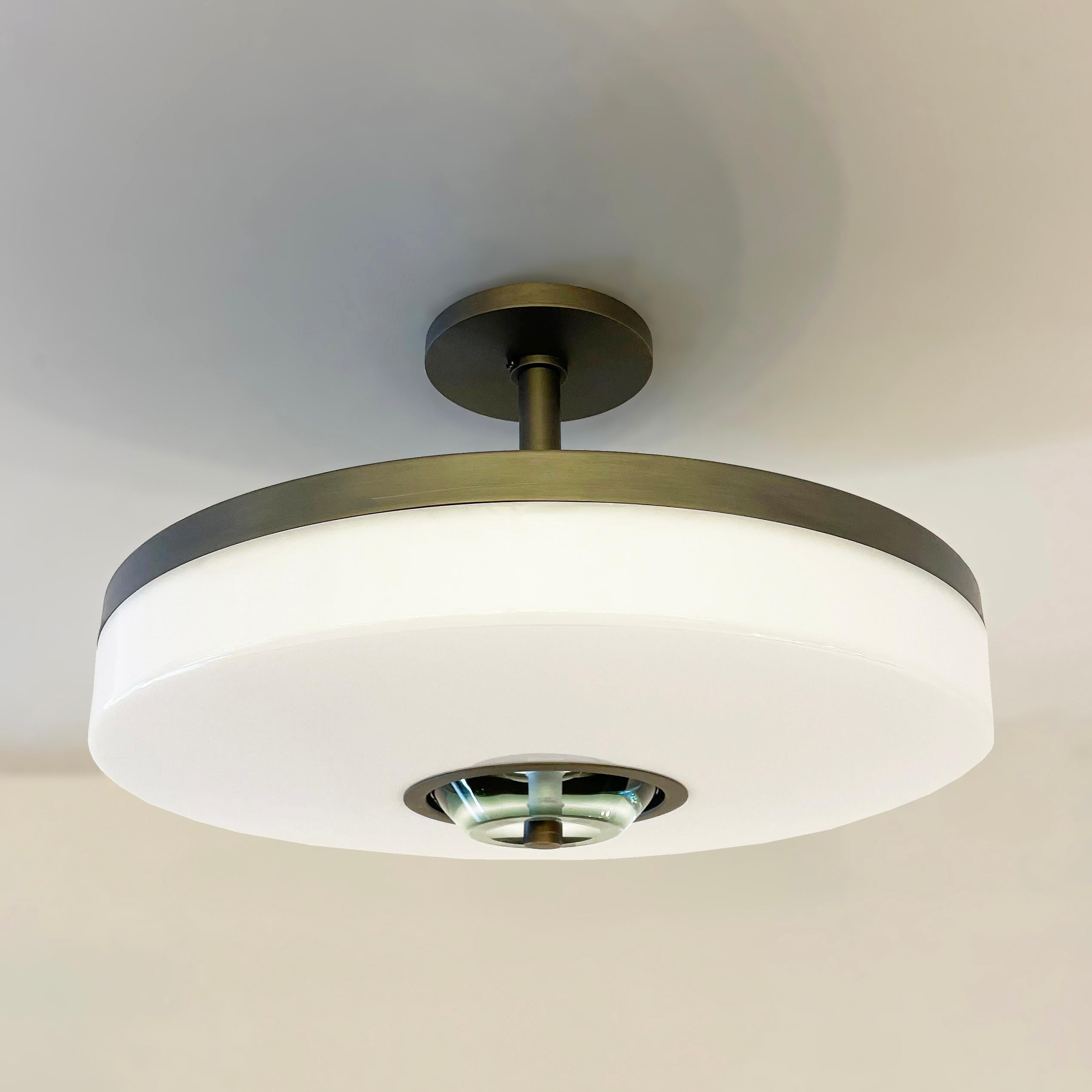Iris Piccolo Ceiling Light by form A- White Glass Version 2