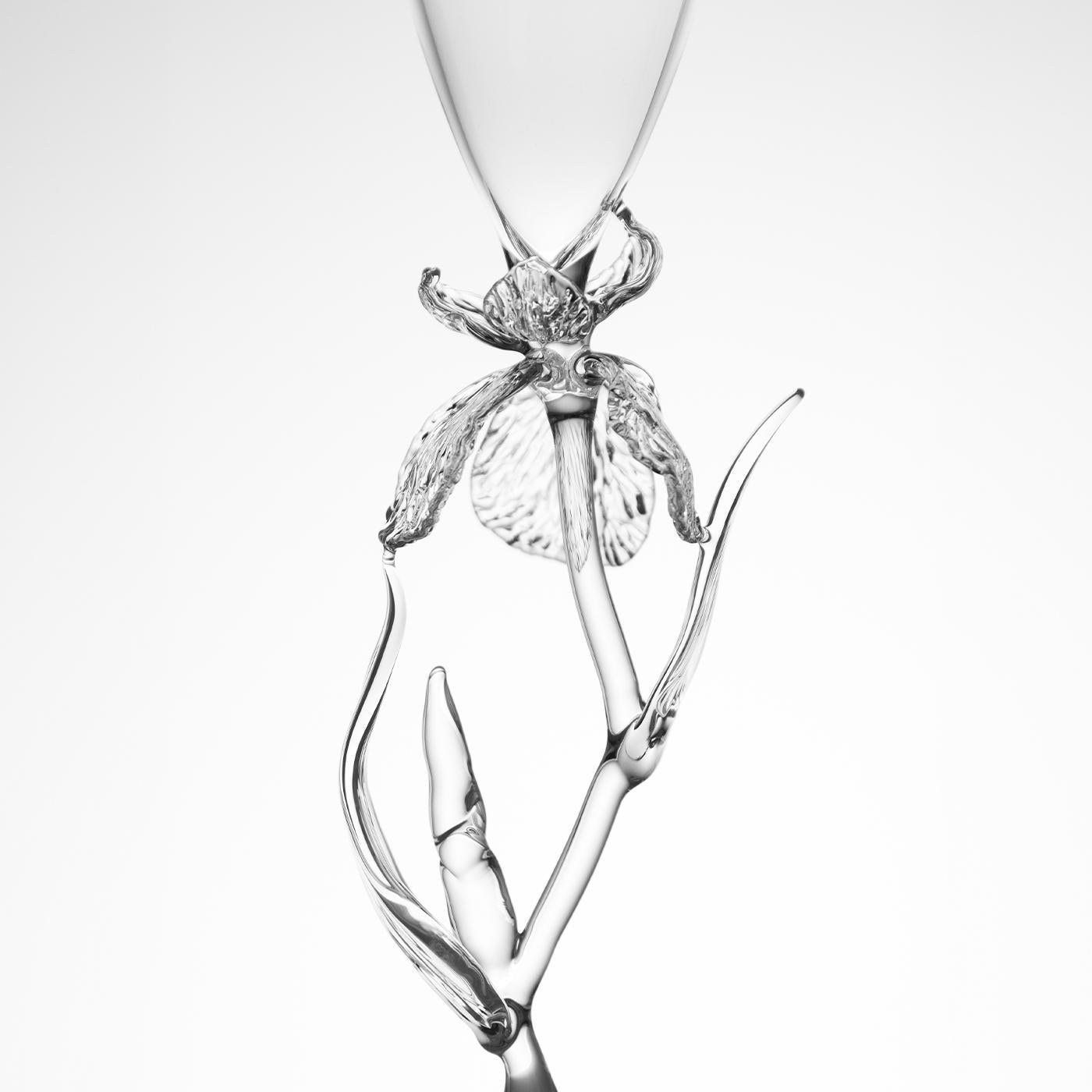 Iris Pseudacorus Glasflöte im Zustand „Neu“ im Angebot in Milan, IT