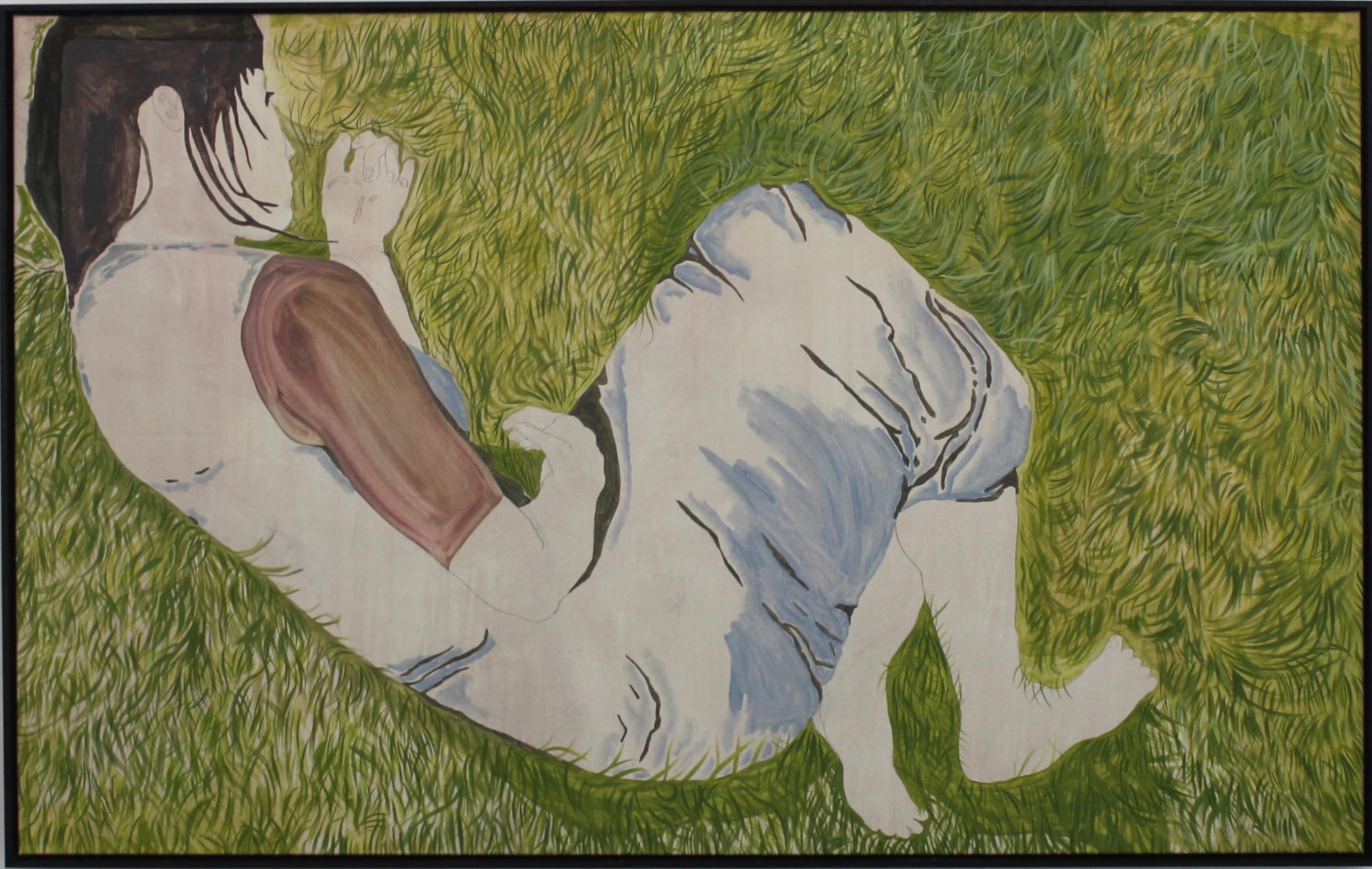 Contemporary Figurative Oil Painting of a Female Figure by Iris Sanmartin