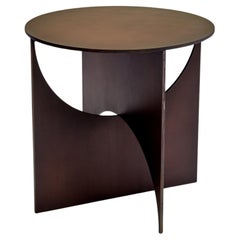 'Iris' Steel Table with Black Copper patina, by Frank Penders