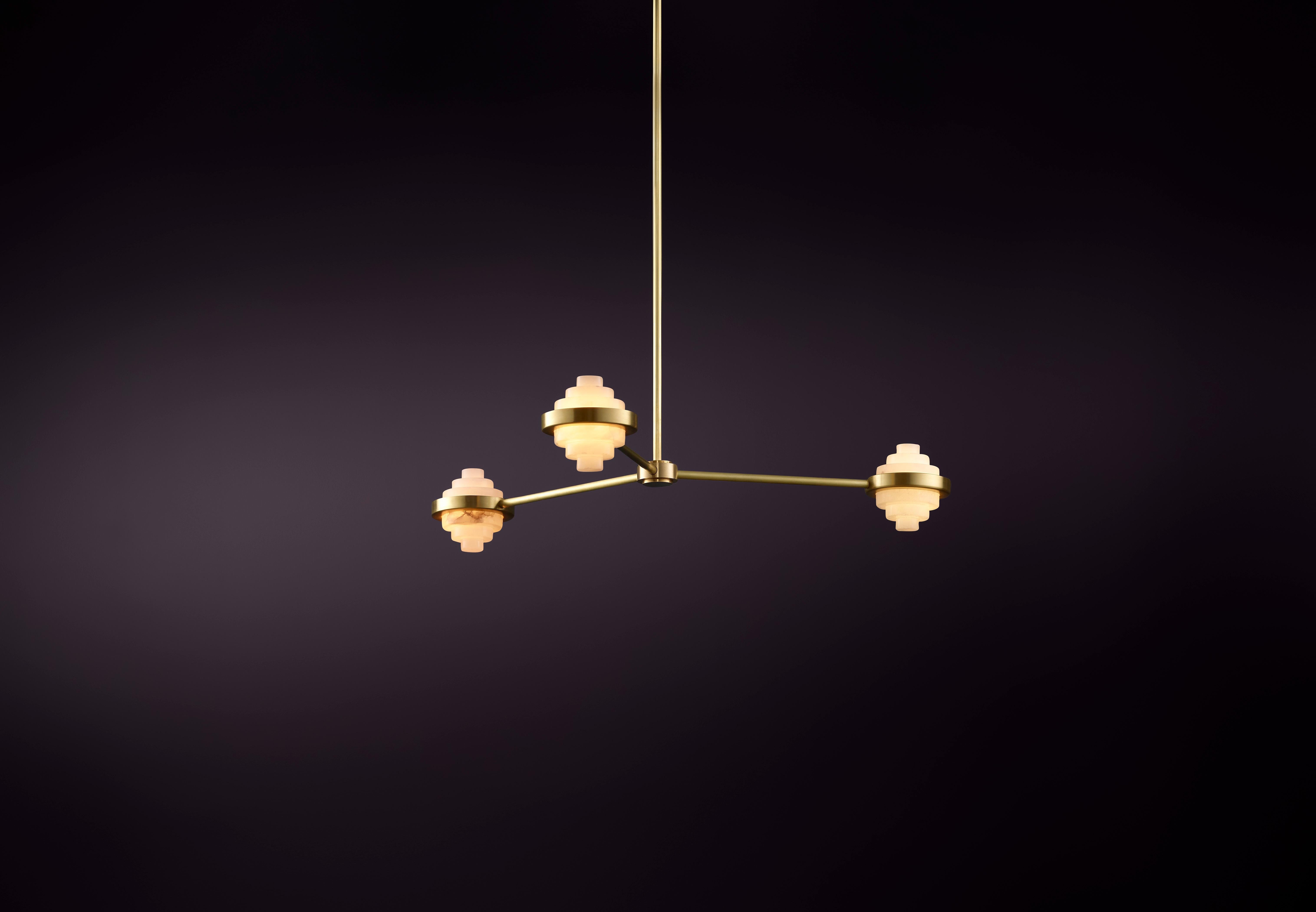 Lampada a sospensione Iris TRIA di Christopher Boots
Dimensioni: D 90 x H 12 cm.
Materiali: Ottone, alabastro.

Disponibile in Ottone invecchiato, Ottone spazzolato, Ottone strofinato a mano o Bronzo scuro Contattaci.

La collezione IRIS comprende