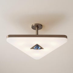 Iris Triangle Ceiling Light by Gaspare Asaro. Bronze Finish
