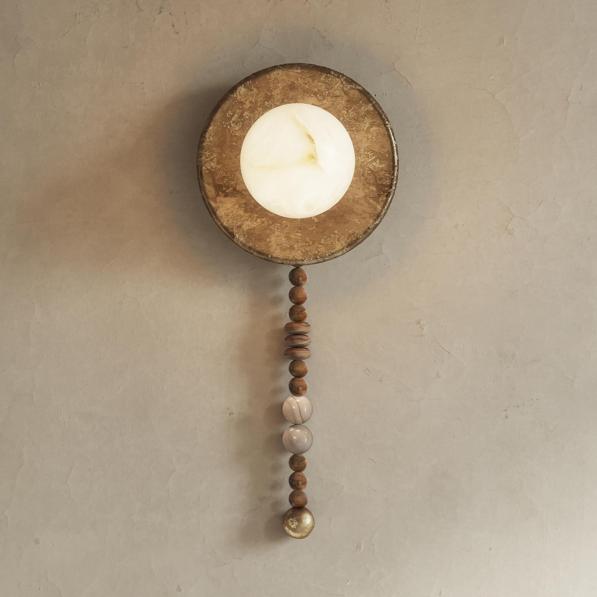 American Iris Wall Sconce by Modu Studio For Sale