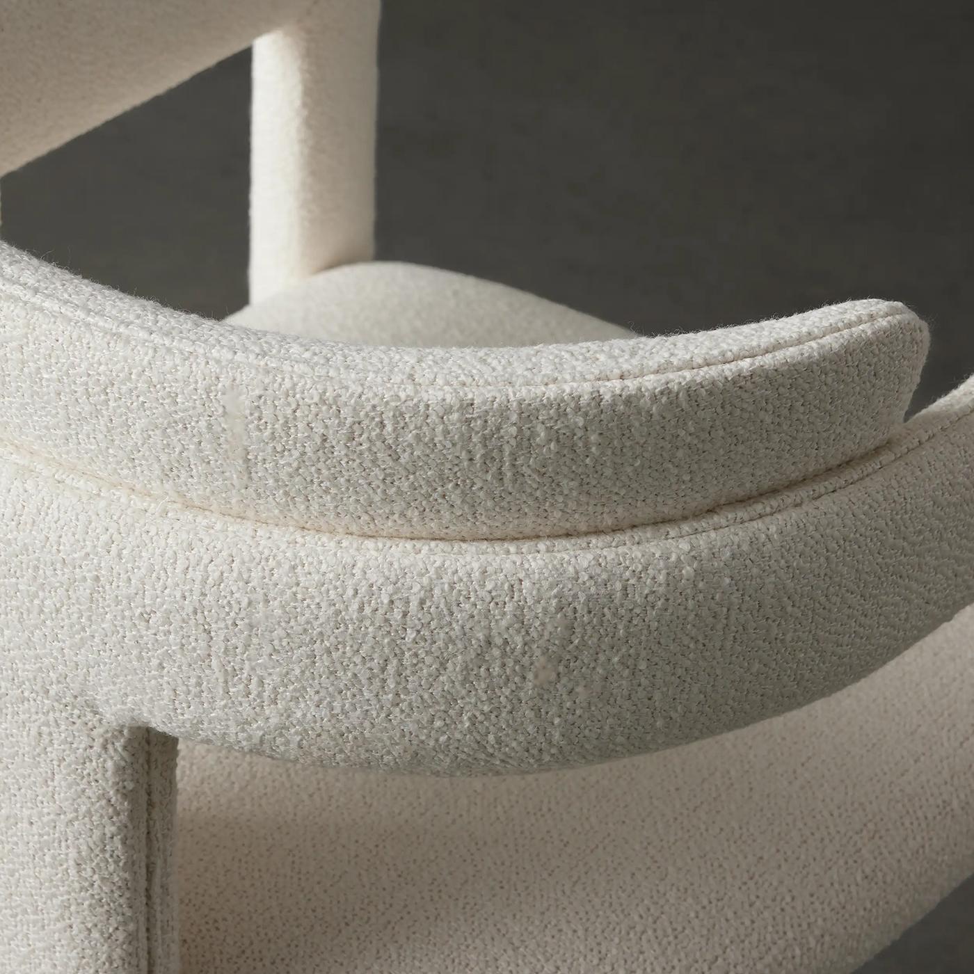 Iris-Stuhl mit weißem Stoff- und Eschenholzrahmen von Pacini & Cappellini im Zustand „Neu“ im Angebot in Milan, IT