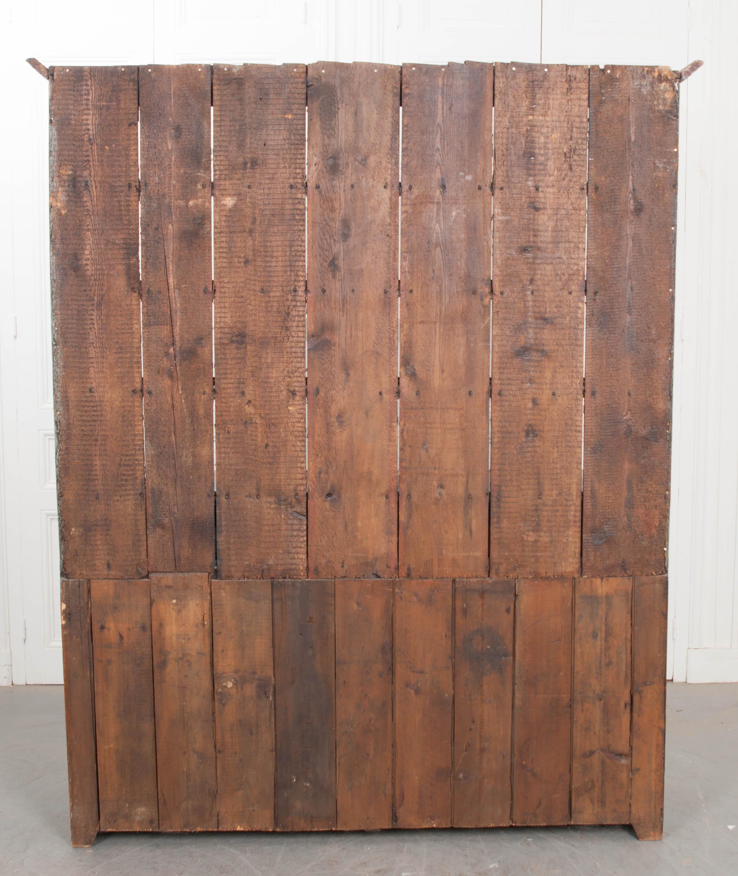 Irish 19th Century Polychrome Pine Pot Board Dresser 10