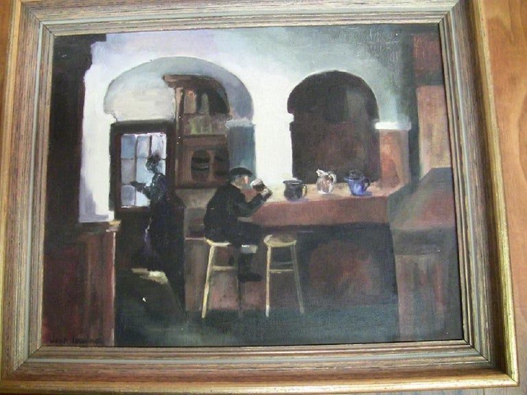 Irish Art By John Loughney Of The Quiet Pint Painting For Sale At 1stdibs
