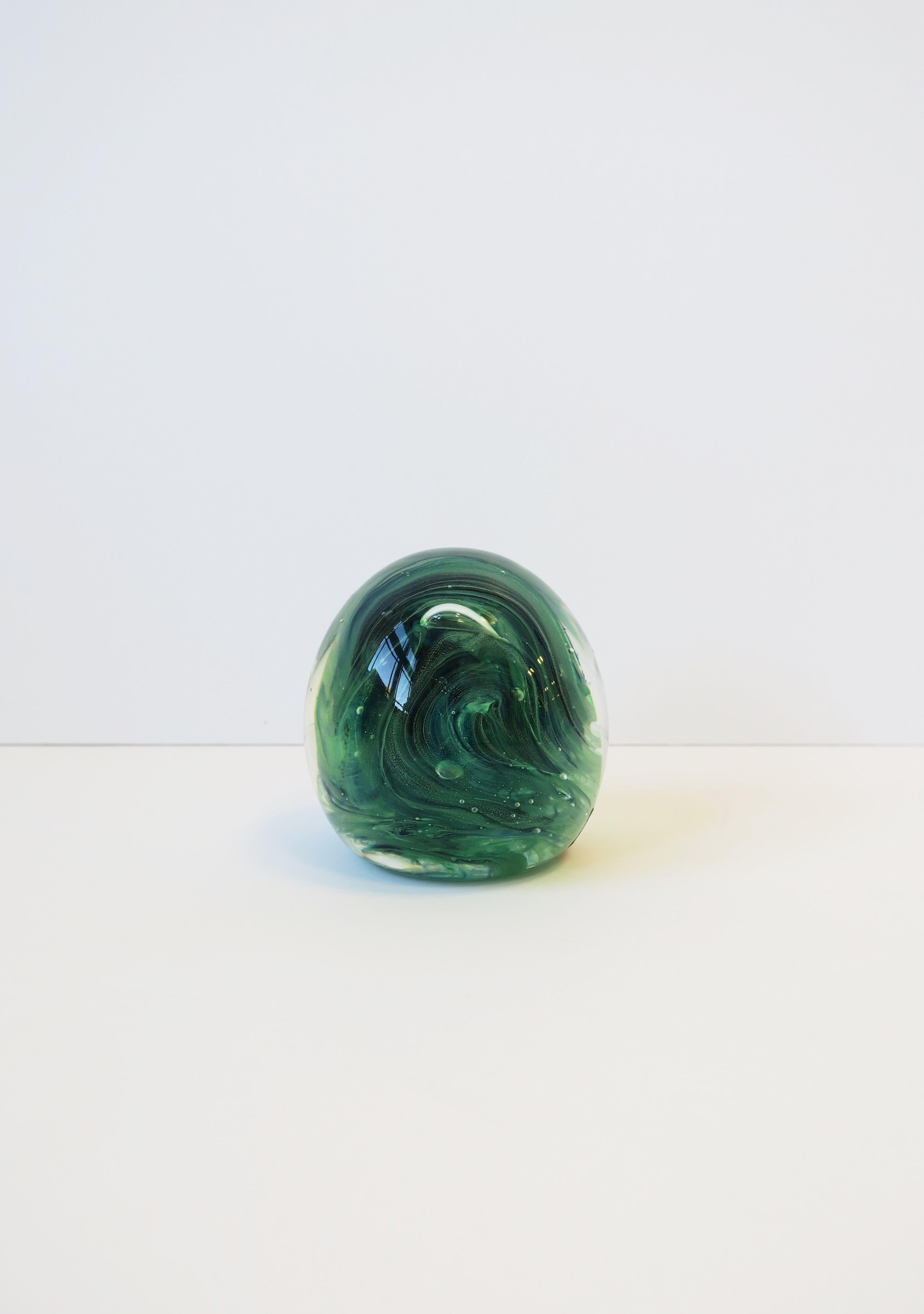 Irish Art Glass Paperweight Sphere Decorative Object 3