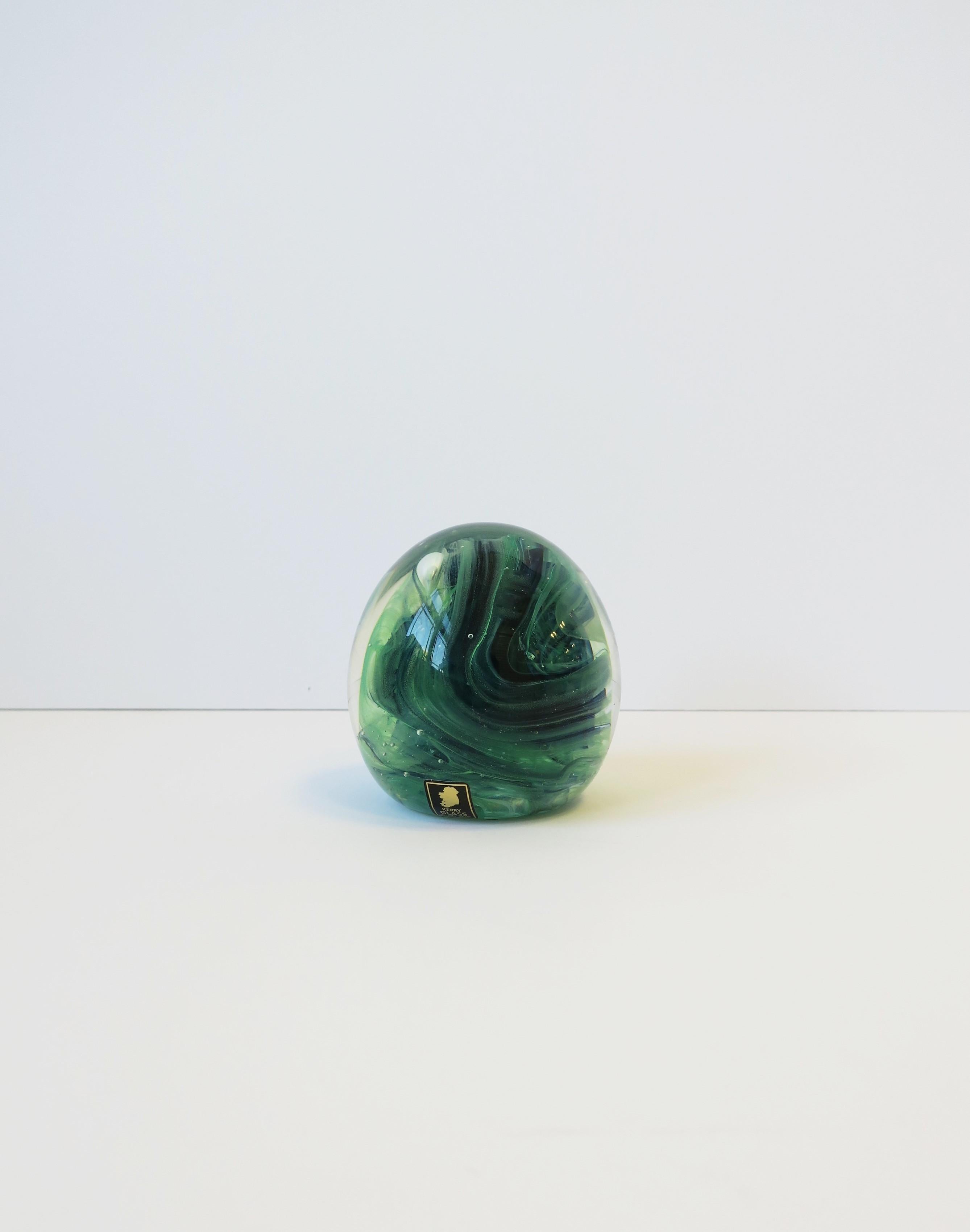 Irish Art Glass Paperweight Sphere Decorative Object 4