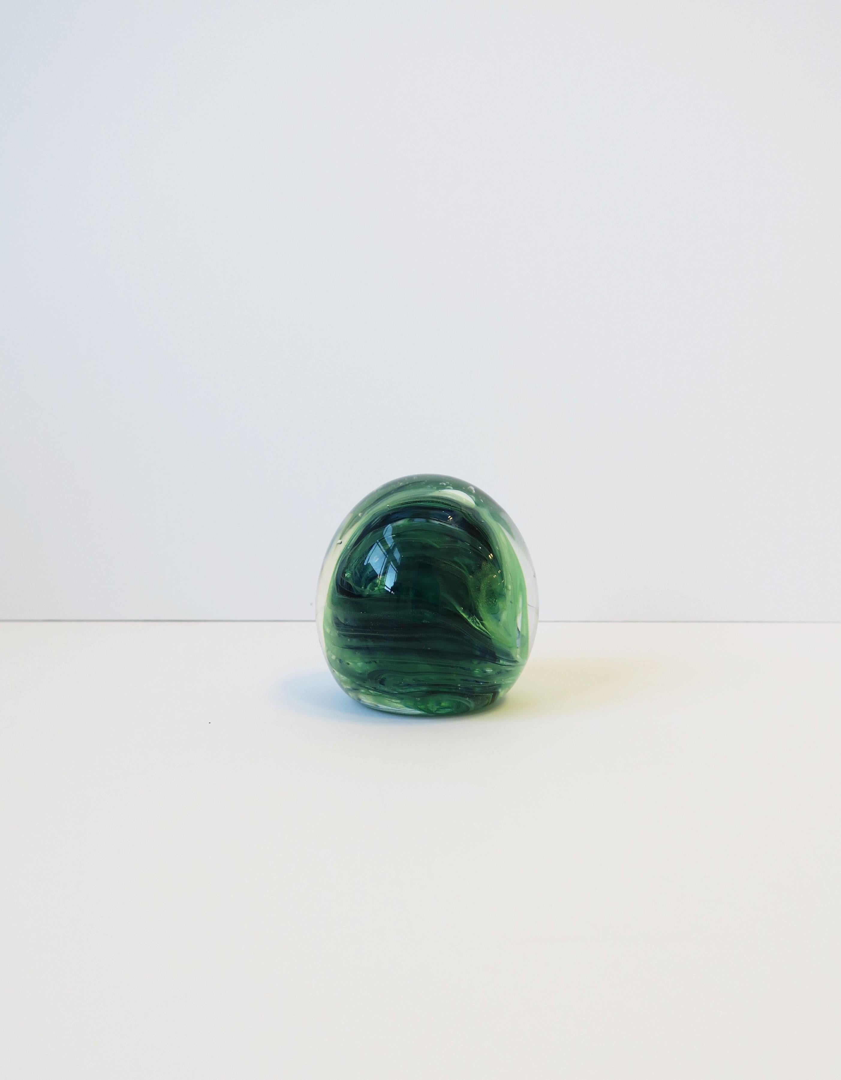 Irish Art Glass Paperweight Sphere Decorative Object 5